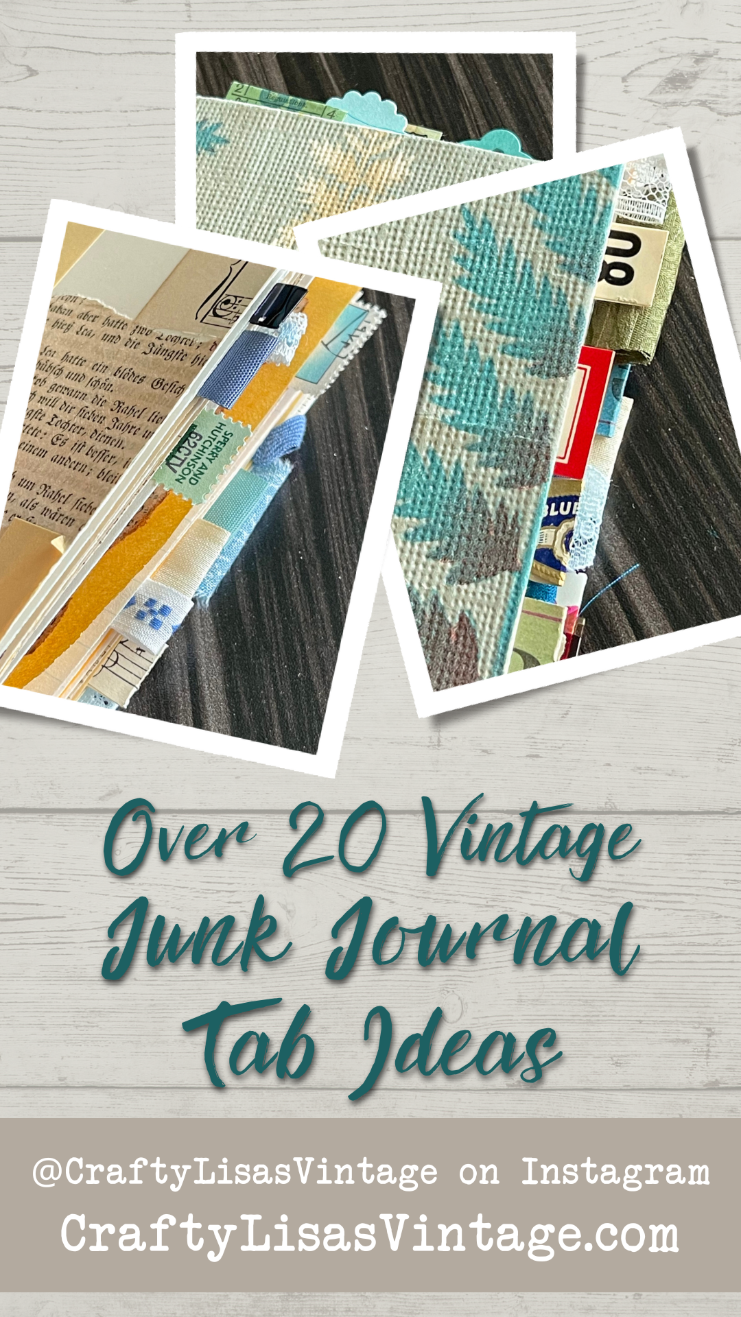 Over 20 Vintage Junk Journal Tab Ideas