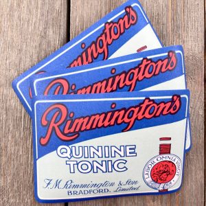 Three vintage British Rimmington’s Quinine Tonic Labels